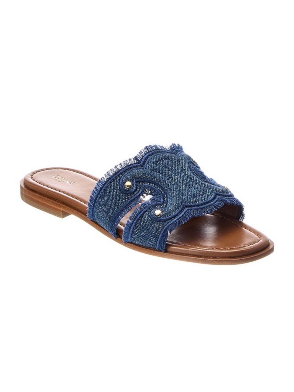 Celine Marina Denim Mule, Blue